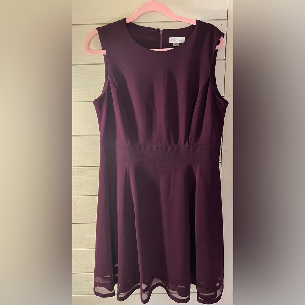 Purple Calvin Klein Dress